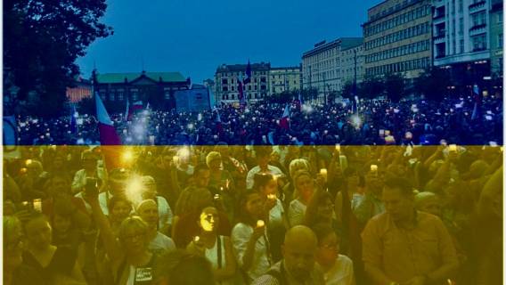 Ukrainiec protestował przed Sejmem i Pałacem. Teraz chcą go zniszczyć