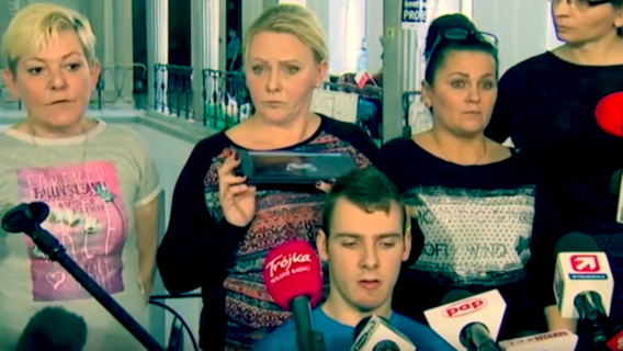 Protest rodziców niepełnosprawnych