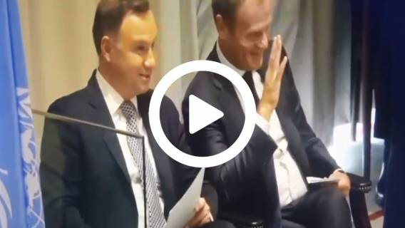 Duda wreszcie ujawnił z czego śmiał się z Tuskiem. PO będzie wściekła
