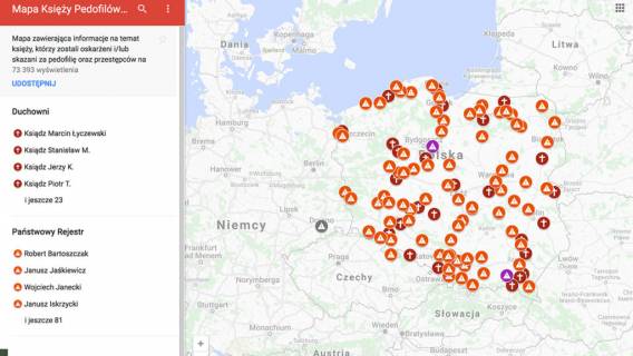Nie ukryjecie się! Publikujemy interaktywną MAPĘ księży pedofilów w Polsce, mogą być w Twoim kościele