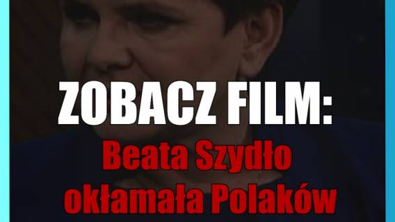 Beata Szydło okłamała Polaków