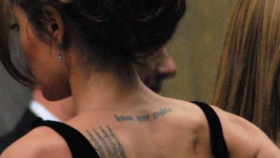 Angelina Jolie - tatuaże