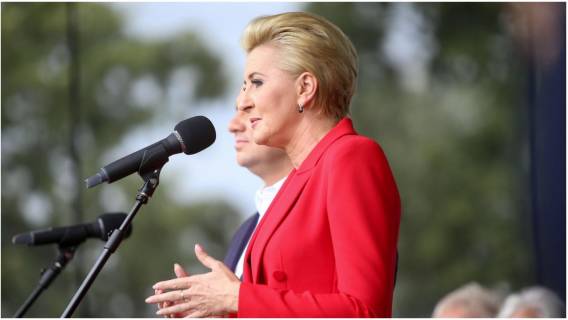Agata Duda znowu oczarowała kreacją