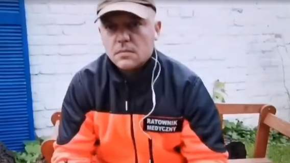 Ratownik medyczny w programie na żywo