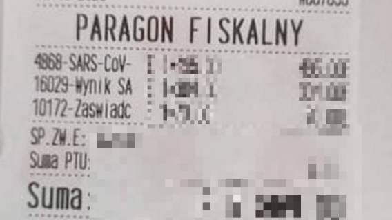 test na koronawirusa paragon zdjęcie