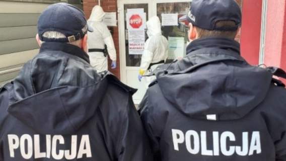 policjanci szpital szarpanina