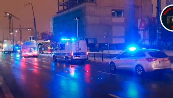 Wypadek autobusu miejskiego w Warszawie