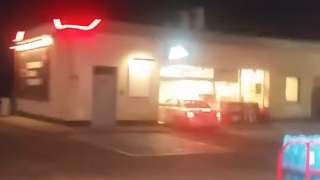 Demolka na stacji benzynowej