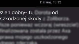 kierowca dostał wiadomość