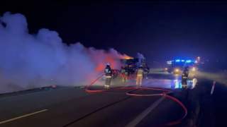 wypadek osoba spłonęła