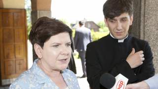 Beata Szydło wraz z synem Tymoteuszem