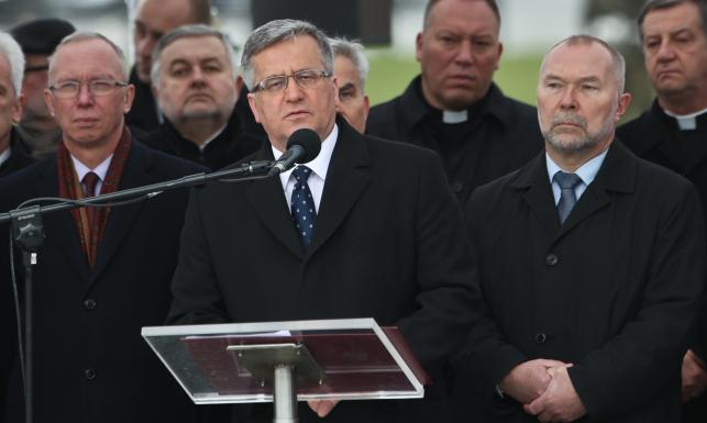 Rosyjskie media krytykują Komorowskiego za wypowiedź o zbrodni katyńskiej