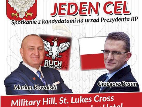 Lewicowcy zablokowali debatę Kowalskiego i Brauna