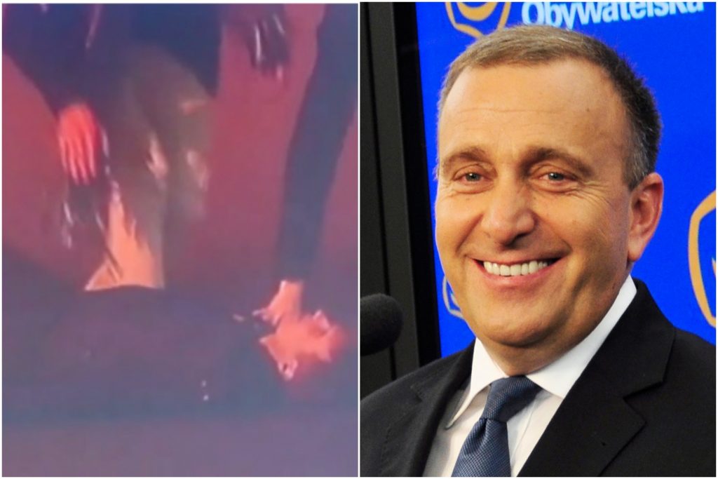 Ups... Udający rannego pod Sejmem w spocie PO (VIDEO)