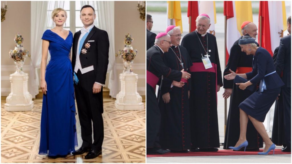 Para prezydencka pozuje z oprawionym w ramkę memem. Powód wcale nie jest absurdalny