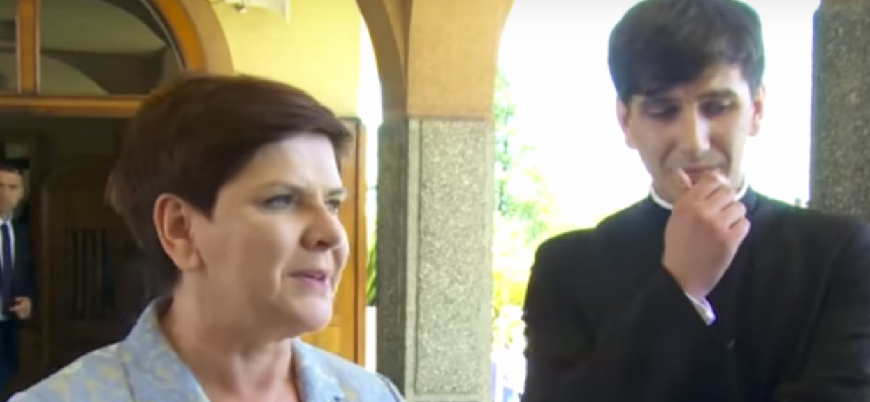 Syn Szydło będzie się modlił za Gretkowską? PiS ostro odpowiedział na krytykę byłej premier