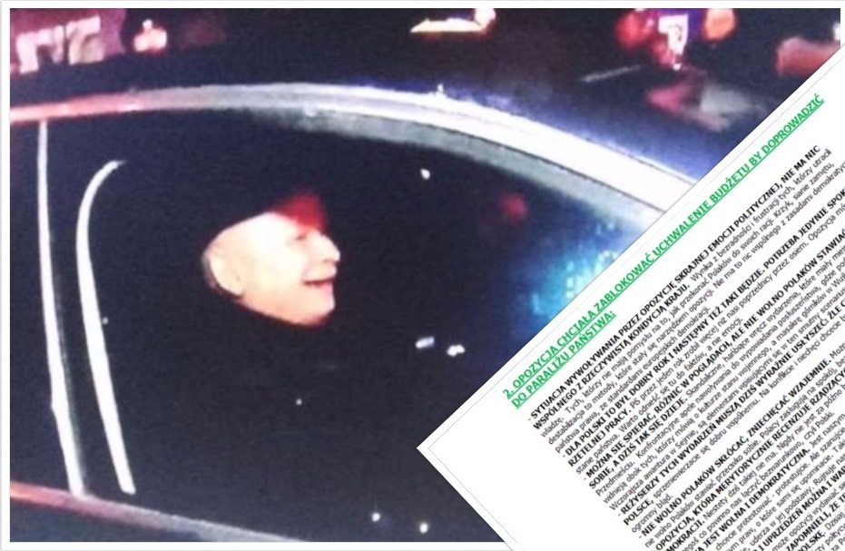 Wyciekły tajne instrukcje dla posłów PiS dot. ostatnich wydarzeń pod Sejmem