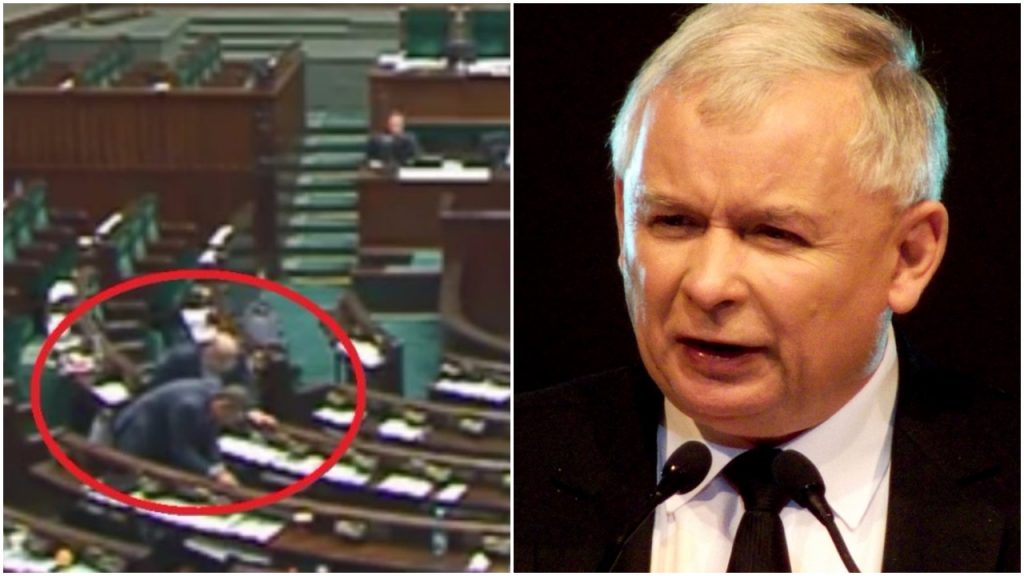 Poseł PO przeglądał sobie… notatki Jarosława Kaczyńskiego. Co tam znalazł?