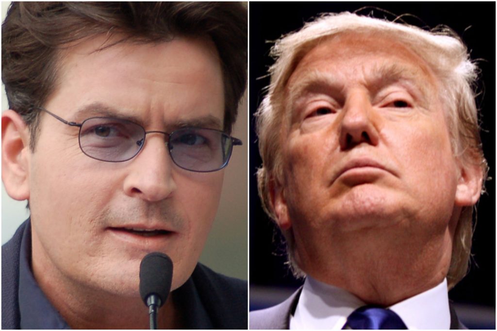Charlie Sheen grubo przesadził? Życzy Trumpowi…