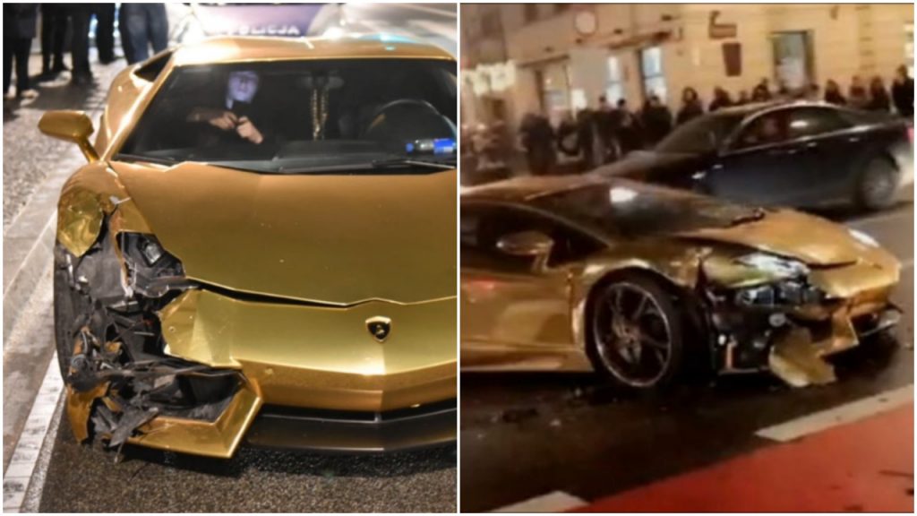 Lamborghini warte miliony rozbite w stolicy. "Ubezpieczyciel ogłosi upadłość" (video)