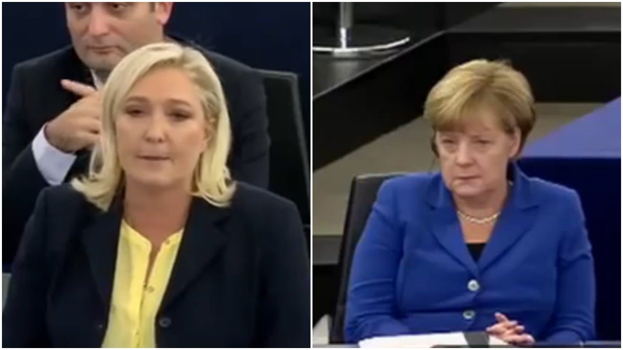 Gorąco w Parlamencie Europejskim. Le Pen ostro do Merkel (video)