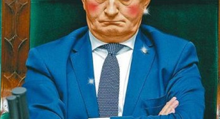 Marszałek żąda sprostowania swojego zdjęcia. Nie spodobały się "rozbłyski światła na uchu" (foto)