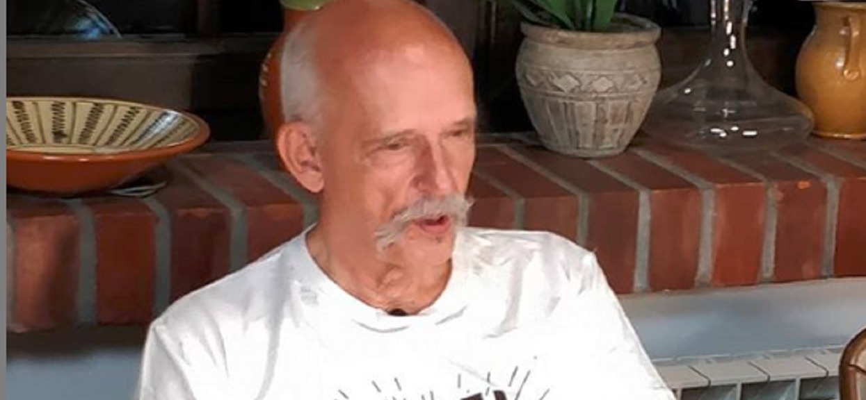 Janusz Korwin-Mikke ma żonę młodszą o 44 lata! Gdy pokazał jak wygląda, ludzie zdębieli