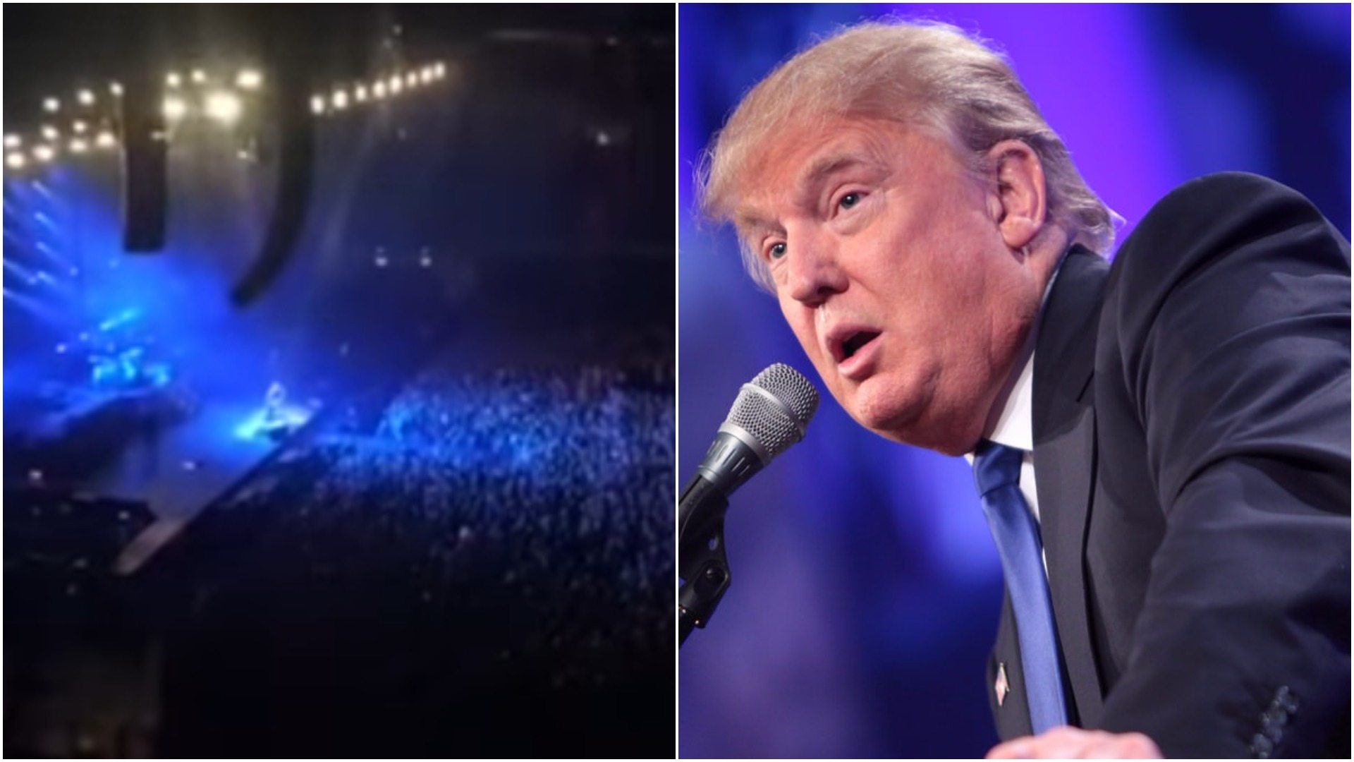 Kontrowersje na koncercie. Zamiast śpiewać, namawiał Polaków do obrażania Trumpa (video)