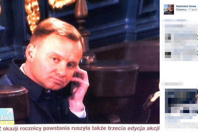 Ksiądz Sowa atakuje Dudę. Rozmawiał przez telefon w kościele