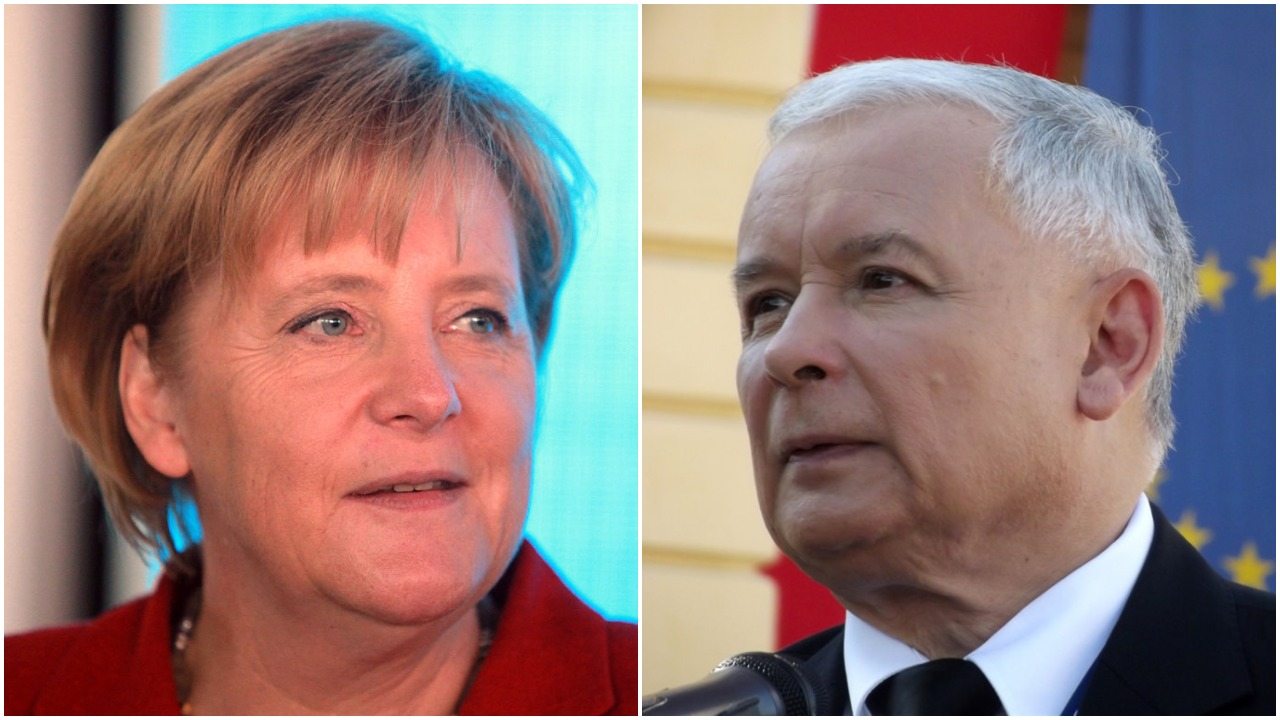 Kaczyński zmienia front? Chwali Merkel i chce umocnienia militarnego Unii Europejskiej