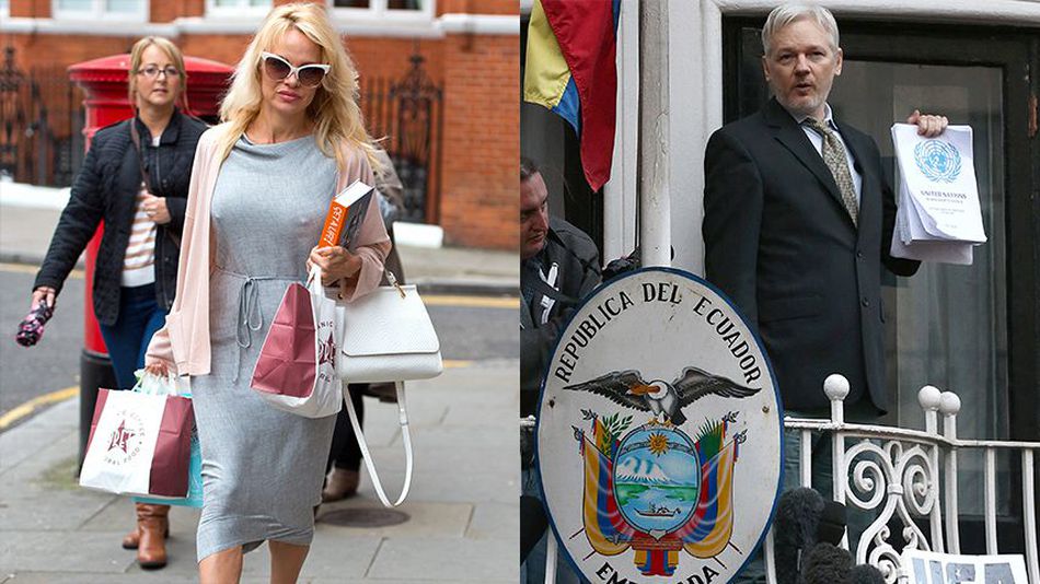 Pamela Anderson cały czas odwiedza ukrywającego się twórcę WikiLeaks