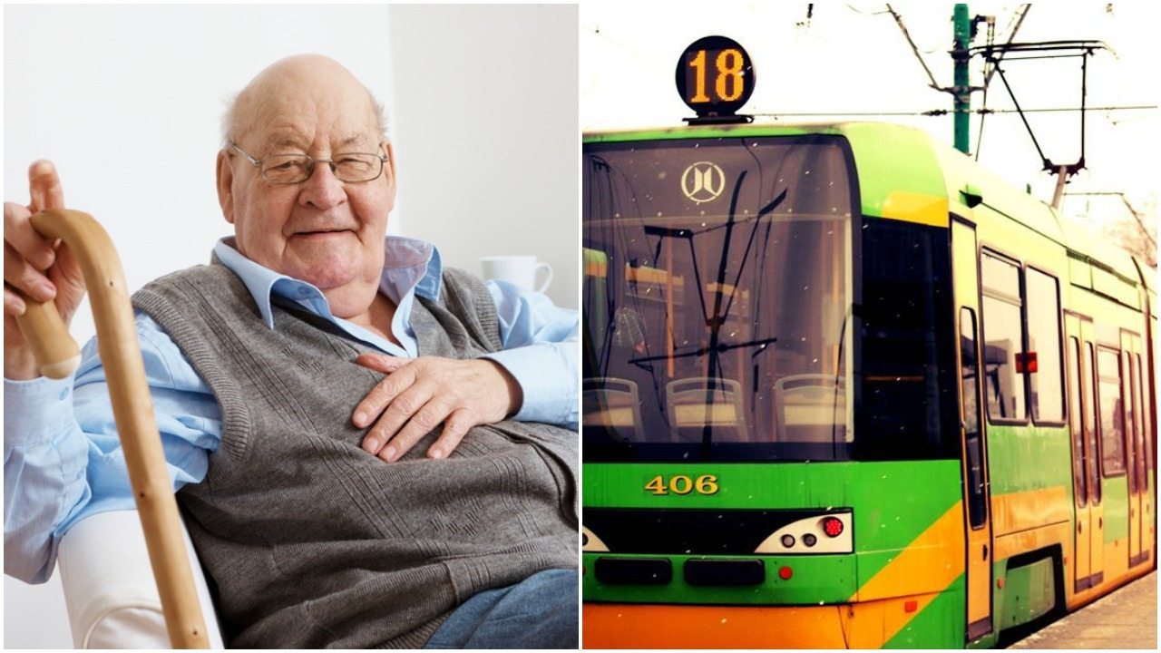 80-latek mówił, że jedzie do babci. Motorniczy pokazał klasę