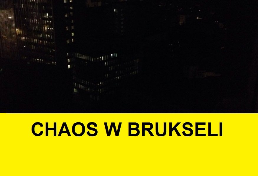Chaos i panika w Brukseli - po prostu zgasła (ZDJĘCIA i VIDEO)