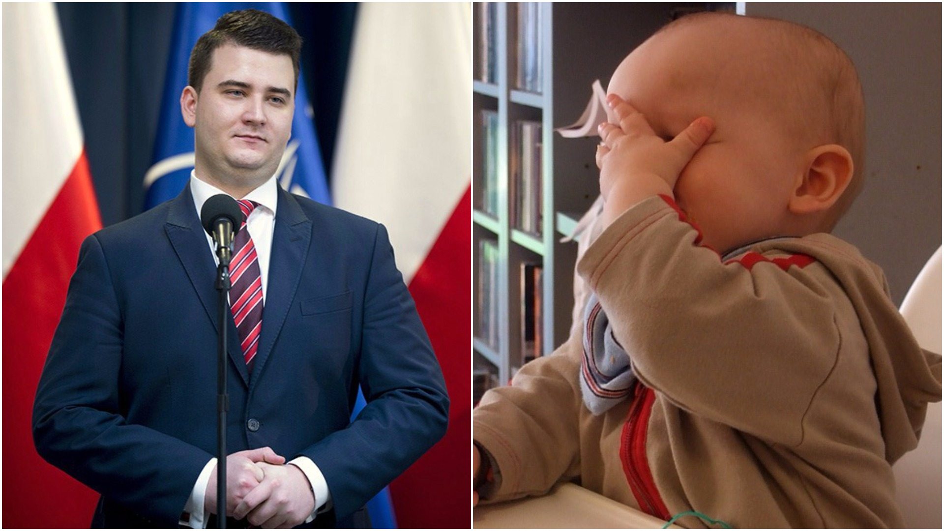 Kompromitacja i koniec projektu. Misiewicz ukradł grafikę i jeszcze... usunął z niej pewną gazetę