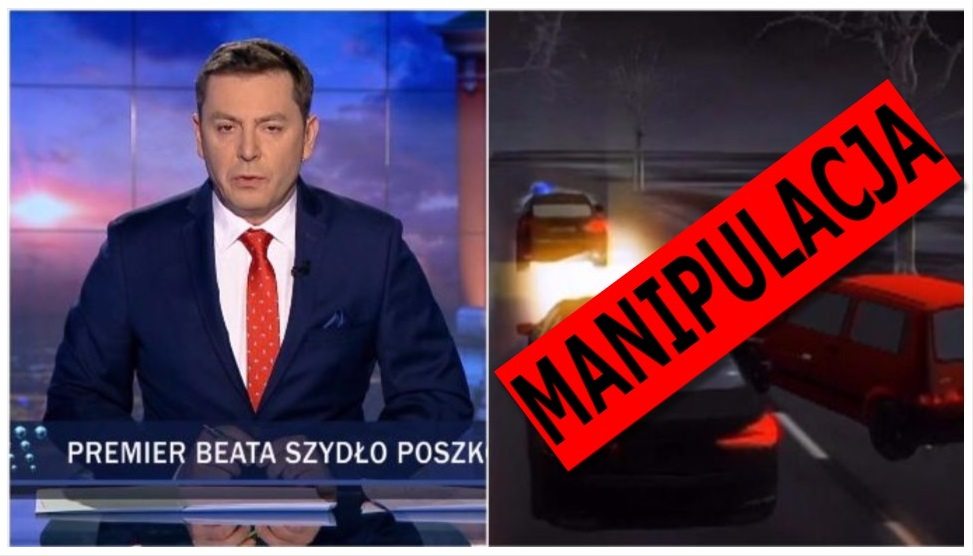 Magiczna manipulacja TVP w celu pogrążenia kierowcy seicento. Nie uwierzycie co podmienili (FOTO)