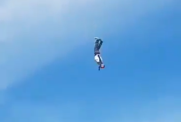 Jeżące włosy na głowie wiadomości z Trójmiasta. Mężczyzna runął na ziemię podczas skoku na bungee, nagranie obiega internet