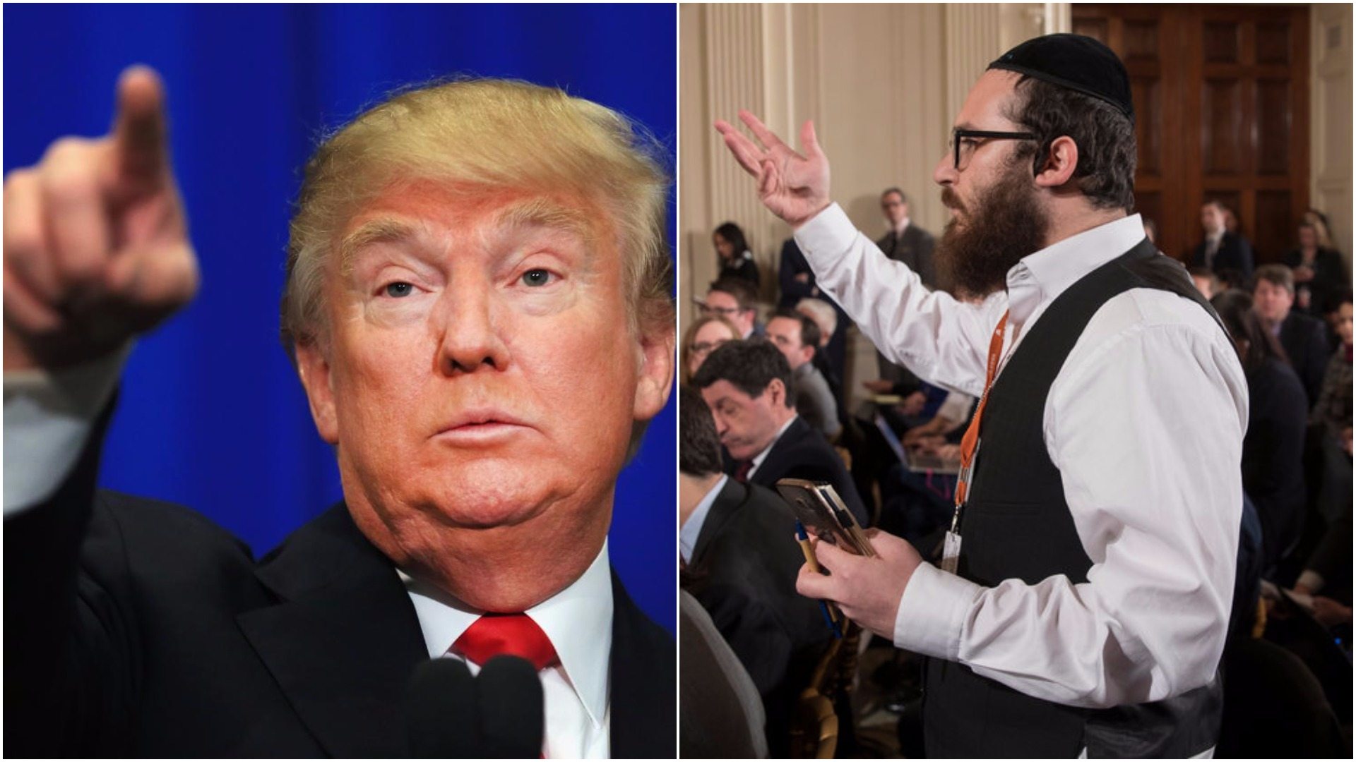 Trumpowi puściły nerwy i zmiażdżył izraelskiego dziennikarza. "ZAMKNIJ SIĘ!" (video)