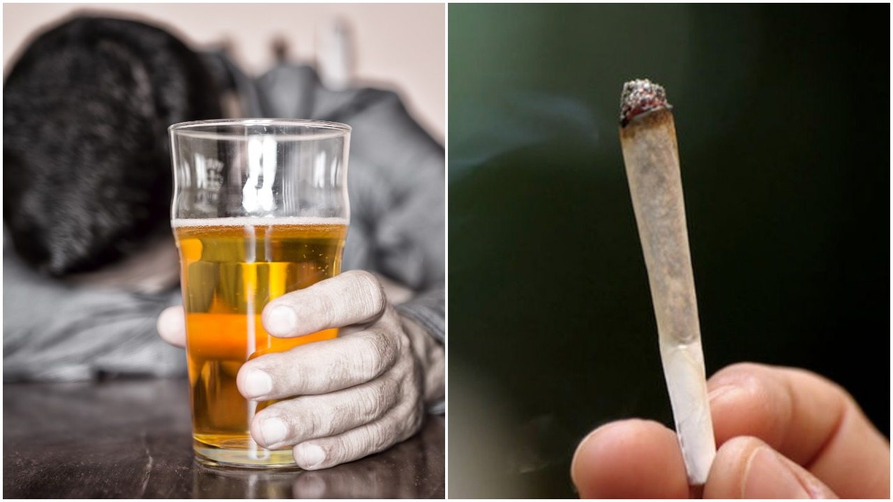 Mamy dane o alkoholu i marihuanie. Kto używa ich częściej - głupi czy inteligentni?