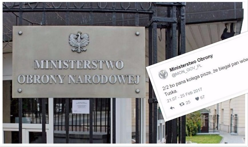 Kuriozalne wpisy na oficjalnym koncie MON na Twitterze. Internauci reagują