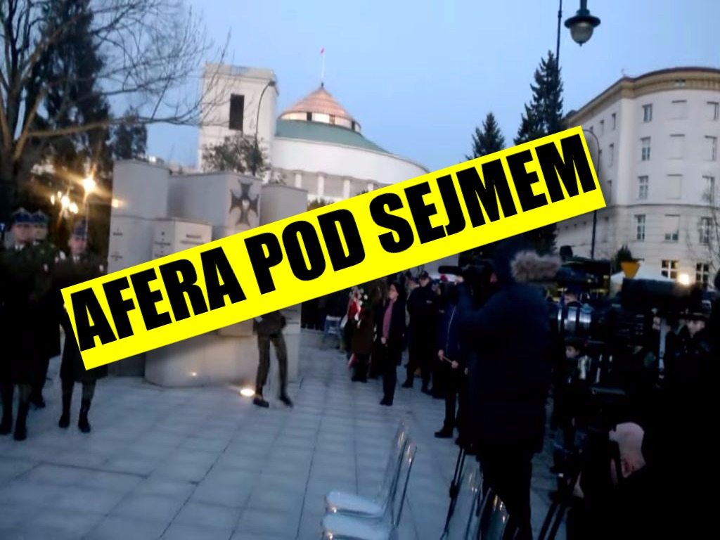 Afera pod Sejmem - KOD vs PIS. "Policja powinna to spacyfikować" (VIDEO)