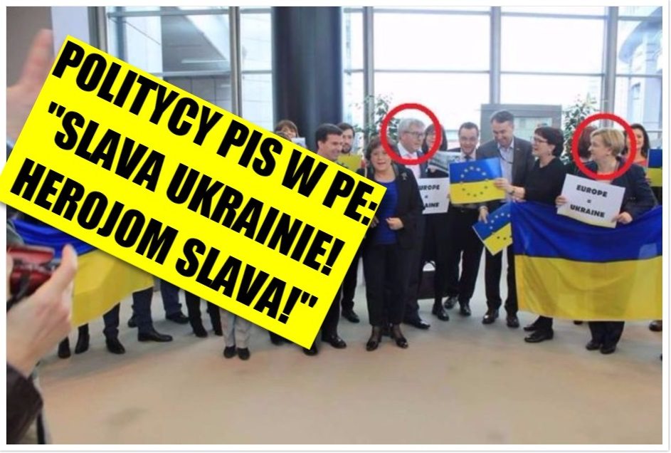 Politycy PiS głośno w europarlamencie: SLAVA UKRAINIE, HEROJOM SLAVA! (Video)
