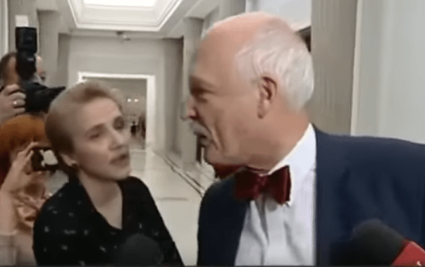 Piekielnie ostre starcie Scheuring-Wielgus i JKM-a. "Niech pan patrzy mi w oczy, nie na mój biust!" (VIDEO)