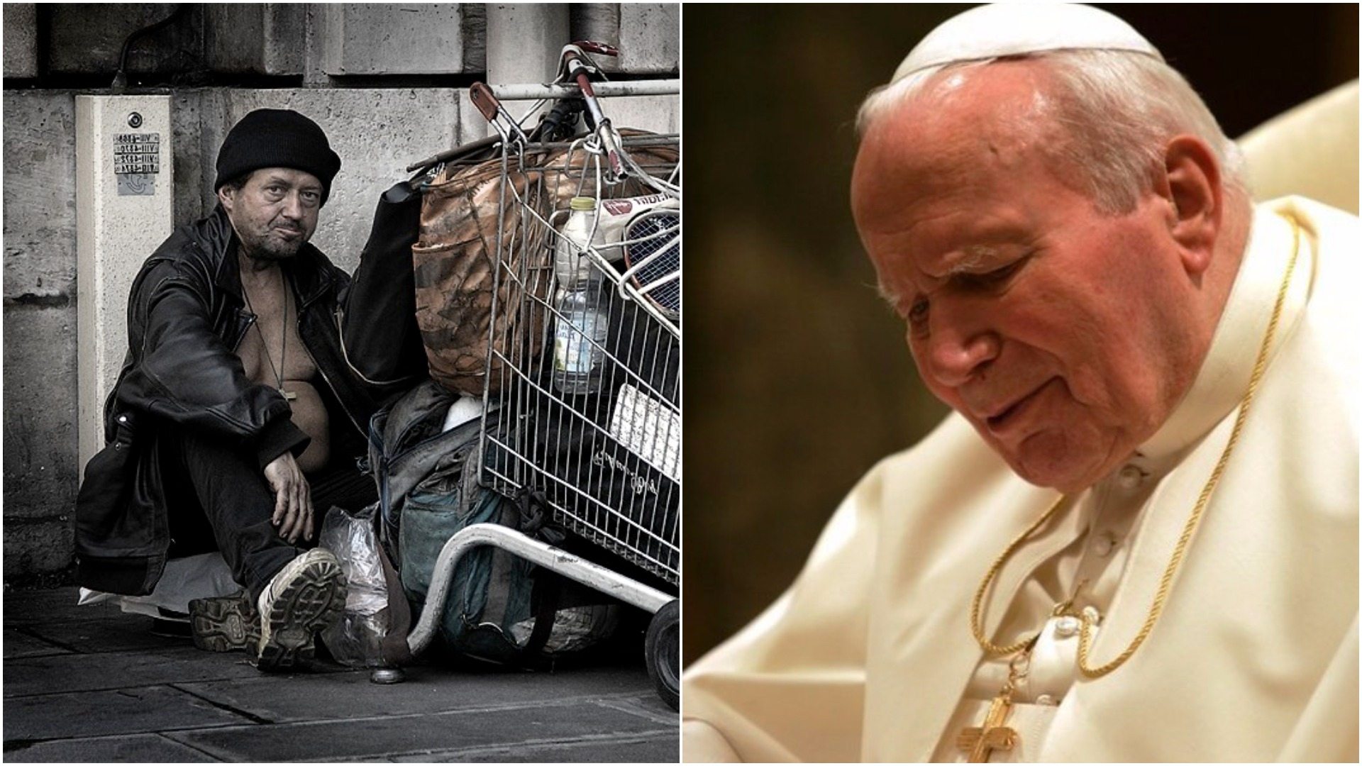 Franciszek ujawnia niezwykłe spotkanie Jana Pawła II z polskim bezdomnym