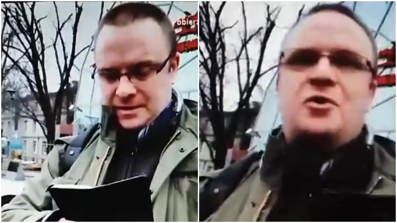 Starcie prawicowego dziennikarza z hejterem w realu. "Ty złamany ch*ju" a potem tylko "ciekawiej" (video)