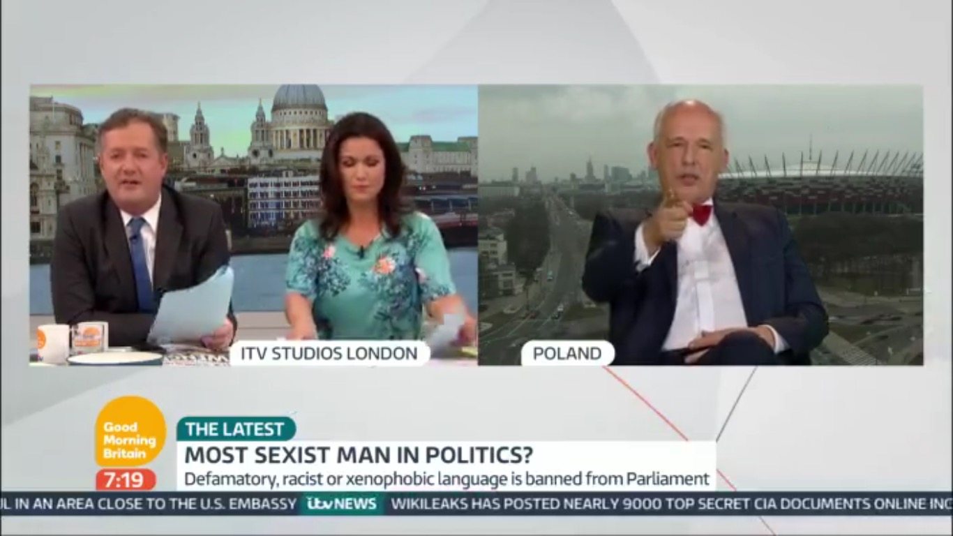 Awantura w brytyjskiej TV. JKM doprowadził prowadzących do furii (VIDEO)