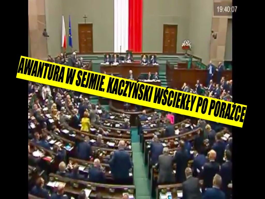 Awantura w Sejmie. Kaczyński wściekły po zwycięstwie Tuska, a opozycja skanduje mu... (VIDEO)