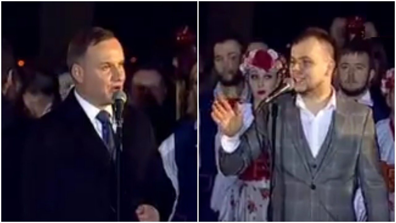 Zakłócił wystąpienie prezydenta. Ostra i szybka odpowiedź Dudy (video)