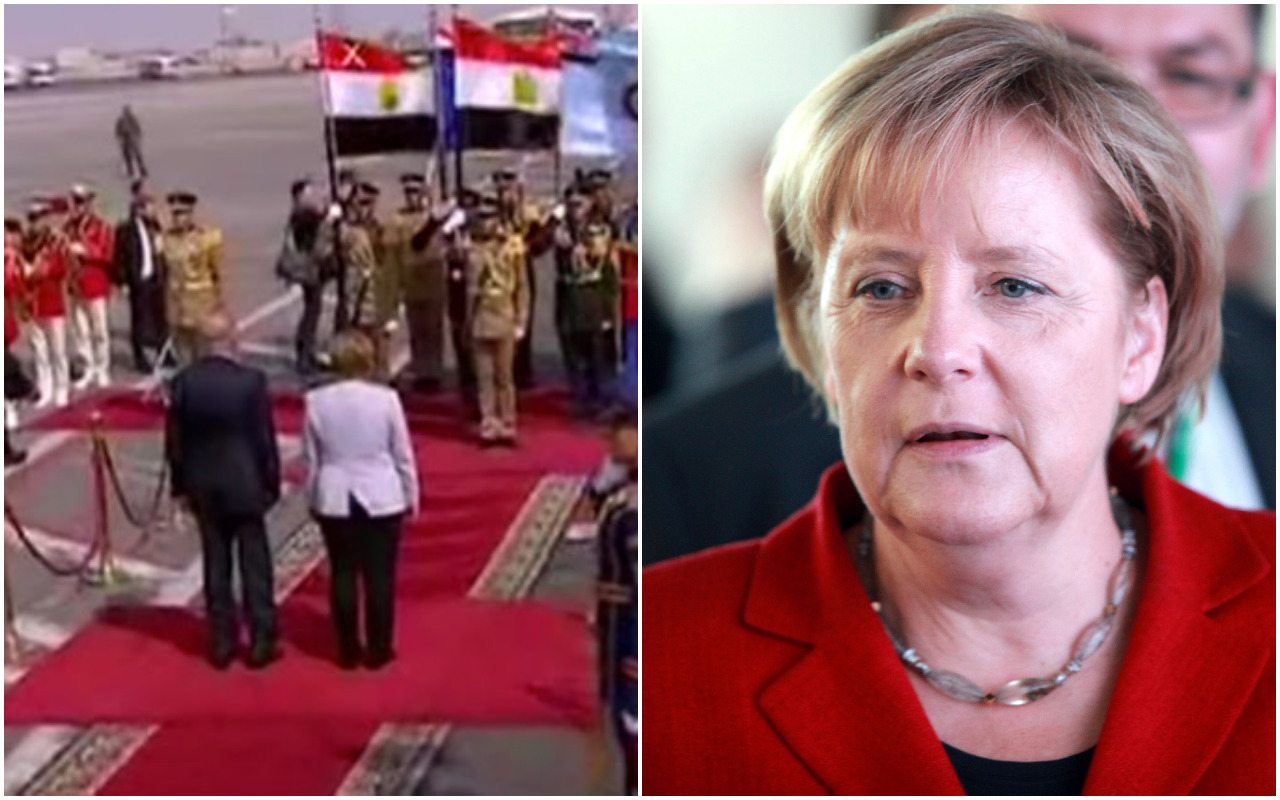 Egipska orkiestra miażdży hymny na oczach przywódców. Z wizyty na wizytę jest... coraz gorzej (video)