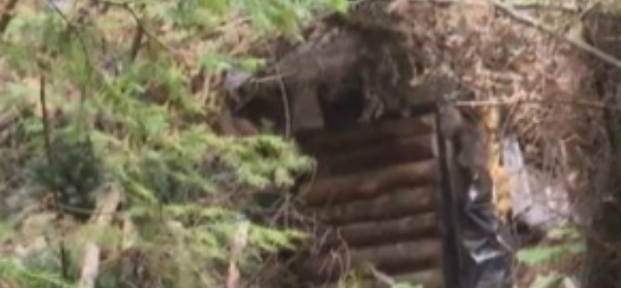 Znalazł drzwi w leśnej skarpie. Uchylił je, a gdy zobaczył kto tam się kryje, zamarł z przerażenia