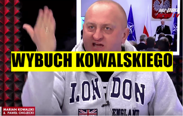 Kowalski EKSPLODOWAŁ. "Sk*rwysyńskie państwo, sp*erdalać do TVN" (VIDEO)
